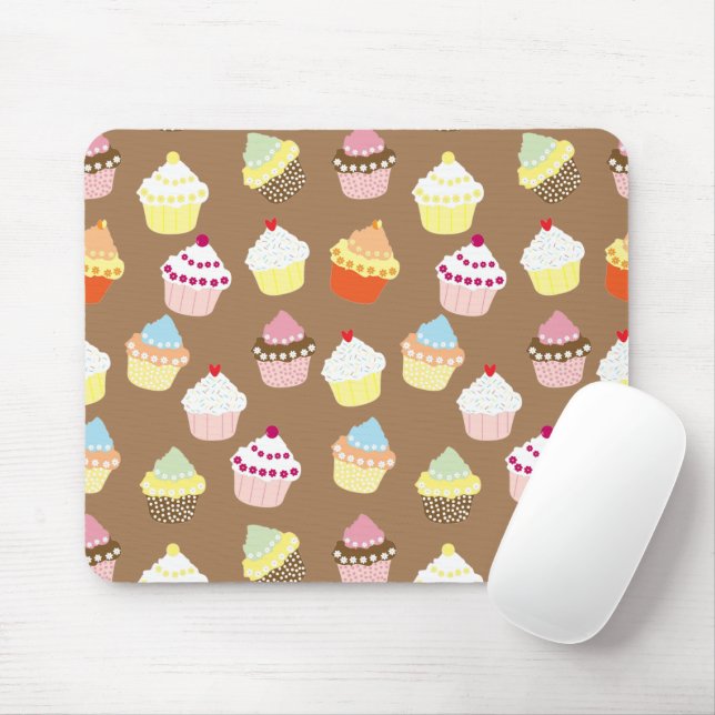 Tapis De Souris Cupcakes Delicious Decorated Birthday (Avec souris)