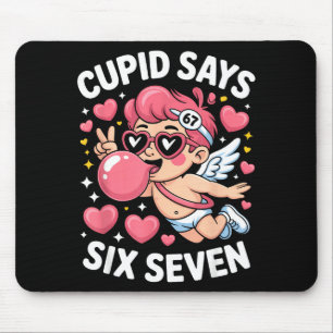 Tapis De Souris Cupid dit 67 Six Seven Mème Bubble Gum Saint-Valen