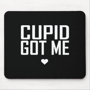 Tapis De Souris Cupid m'a eu Cadeau de la Saint-Valentin Chérubin