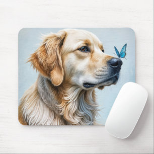 Tapis De Souris Curieux Golden Retriever