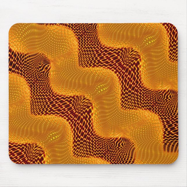 Tapis De Souris Curva laranja e pontos dourados sobre fundo (Devant)