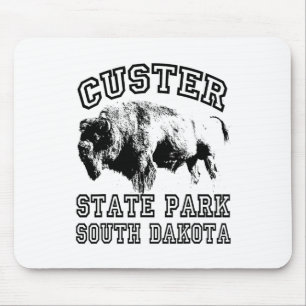 Tapis De Souris Custer State Park Dakota du Sud Buffle Nature Rand