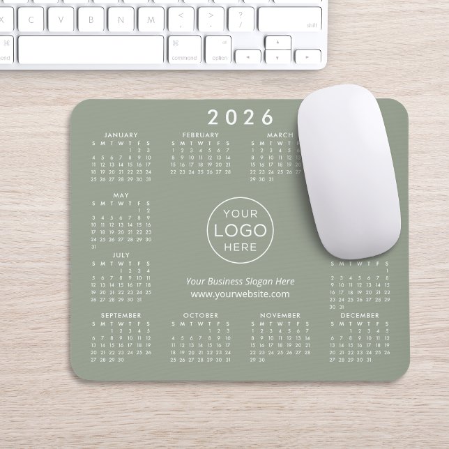 Tapis De Souris Custom Logo Promotional Business 2026 Calendar (Créateur téléchargé)