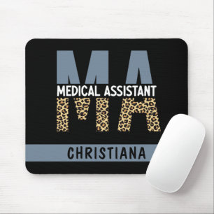 Tapis De Souris Custom MA Medical Assistant Leopard Print