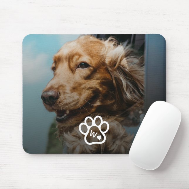 Tapis De Souris Custom Make Your Own Pet Photo Potrait Monogram (Avec souris)