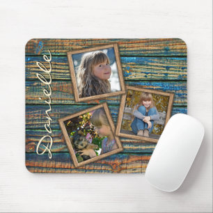 Tapis De Souris Custom Rustic Country Farmhouse Motif de bois