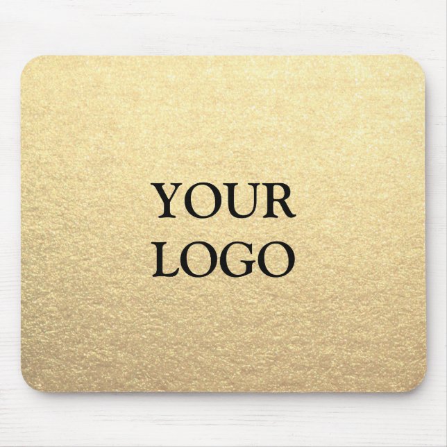 Tapis De Souris Custom Simple Clean Gold Business Votre logo ici (Devant)