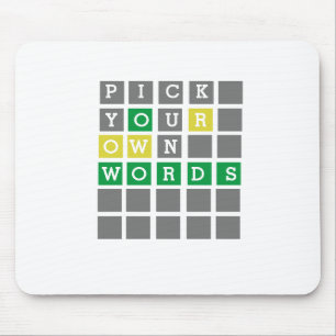 Tapis De Souris Custom Wordle Mouse Pad