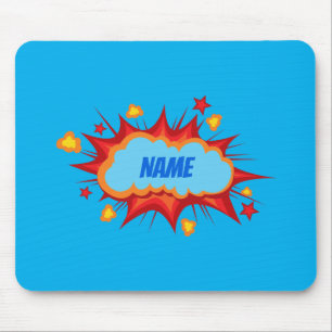 Tapis De Souris Customizable personalized comic explosion
