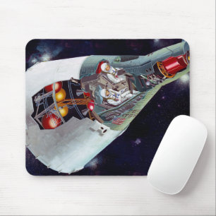 Tapis De Souris Cutaway Un Appareil Spacecraft Gemini À Deux Perso