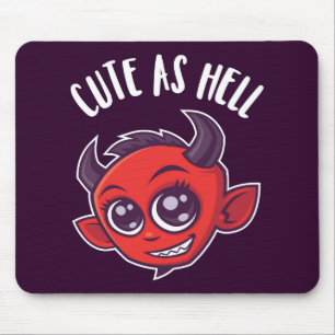 Tapis De Souris Cute as Hell Devil