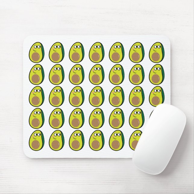 Tapis De Souris Cute Avocado Mouse Pad - Fruit Desk Accessory (Avec souris)
