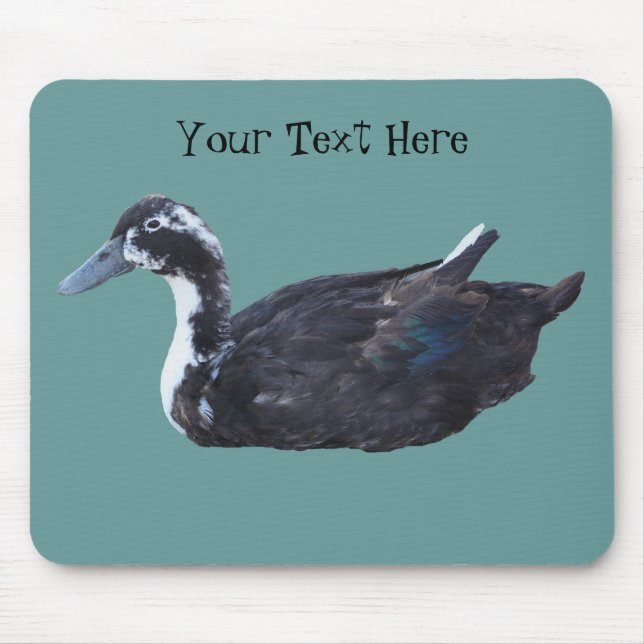Tapis De Souris Cute Black Canard ferme animal Mousepad (Devant)