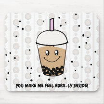 Cute Boba Bubble Tea Pun Mousepad
