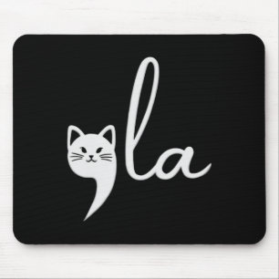 Tapis De Souris Cute Cat Comma-la Kamala Harris Président 2024