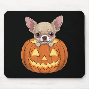 Tapis De Souris Cute Chihuahua Dans Citrouille Drôle De Chien Hall