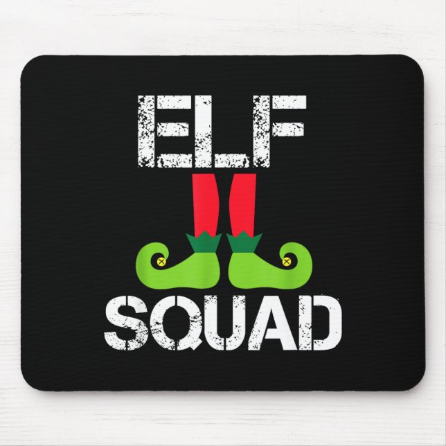 Tapis De Souris Cute Christmas Cheer Elf Squad Santa's Helper  (Devant)