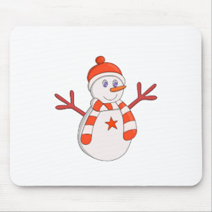 Tapis De Souris Cute étoile Snowman