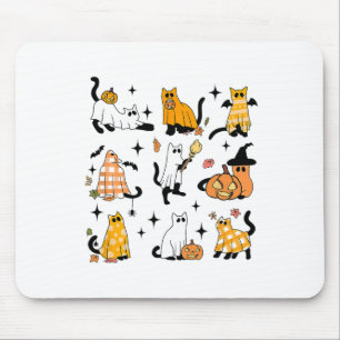 Tapis De Souris Cute Ghost Chat Funny Halloween Costumes de tenue