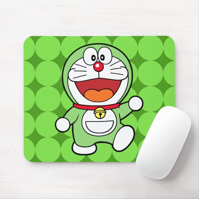 Tapis De Souris Cute Green Mini Doraemon Anime (Avec souris)