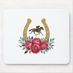 Tapis De Souris Cute Horse Racing Rose Ky 151st Derby Horse Party
