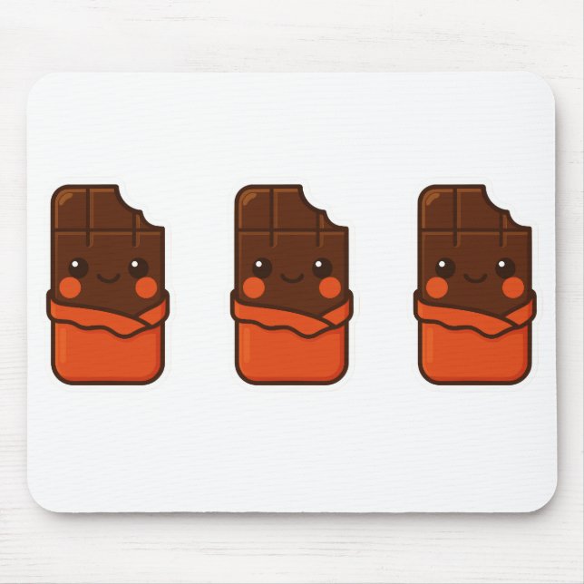 Tapis De Souris Cute Kawaii Chocolat Bar (Devant)