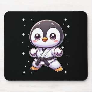 Tapis De Souris Cute Kawaii Karate Penguin Martial Arts 1