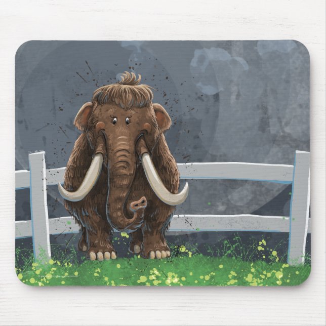 Tapis De Souris Cute Mastodon (Devant)