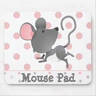 Tapis De Souris Cute Mouse Polka