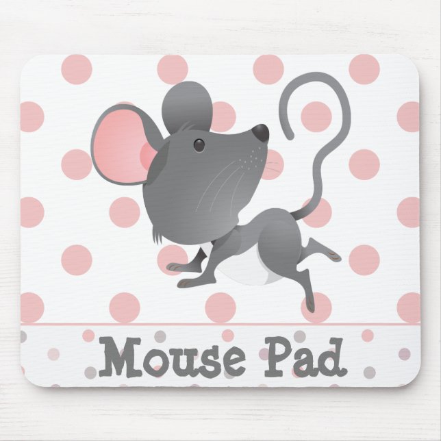 Tapis De Souris Cute Mouse Polka (Devant)