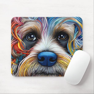 Tapis De Souris Cute Pop Art Terrier