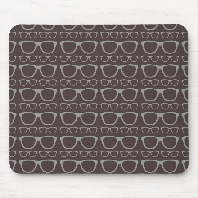 Tapis De Souris Cute Retro Eyeglass Hipster (Devant)