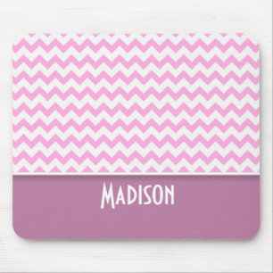 Tapis De Souris Cute rose Chevron