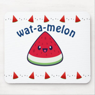 Tapis De Souris Cute Smiling Kawaii Watermelon