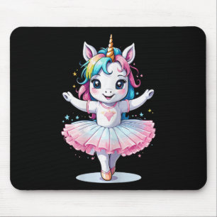 Tapis De Souris Cute Unique Et Moderne Unicorn Ballet Et Ballerin