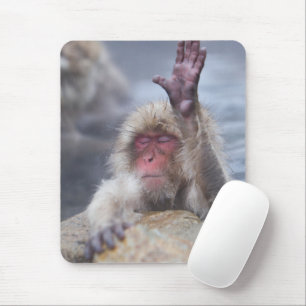Tapis De Souris Cutest Baby Animals   Snow Monkey Face