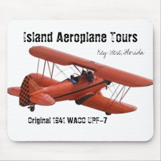 Tapis De Souris cutoutbiplane, visites d'avion d'île, Key West…