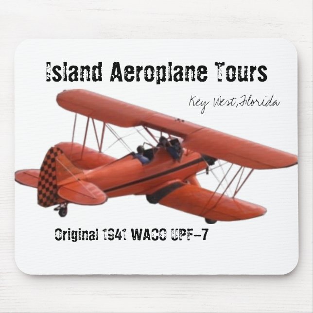 Tapis De Souris cutoutbiplane, visites d'avion d'île, Key West… (Devant)