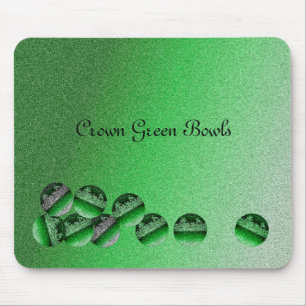 Tapis De Souris Cuvettes vertes de couronne