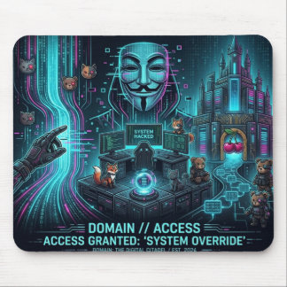 Tapis De Souris Cyber Hacker Vibes – Mouse Pad🖤
