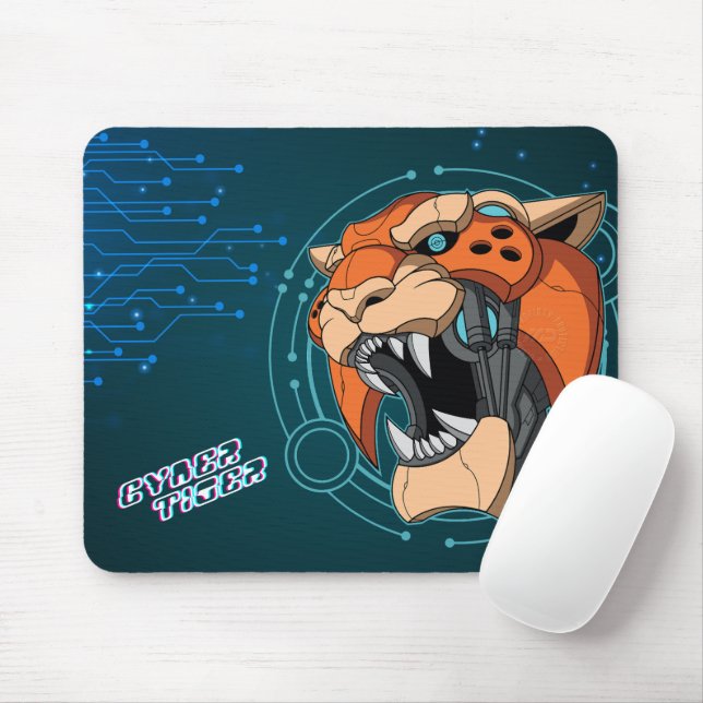Tapis De Souris Cyber Tiger | (Avec souris)