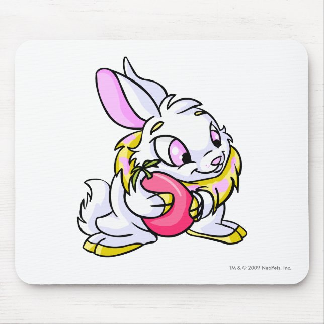 Tapis De Souris Cybunny jaune étreignant Negg (Devant)