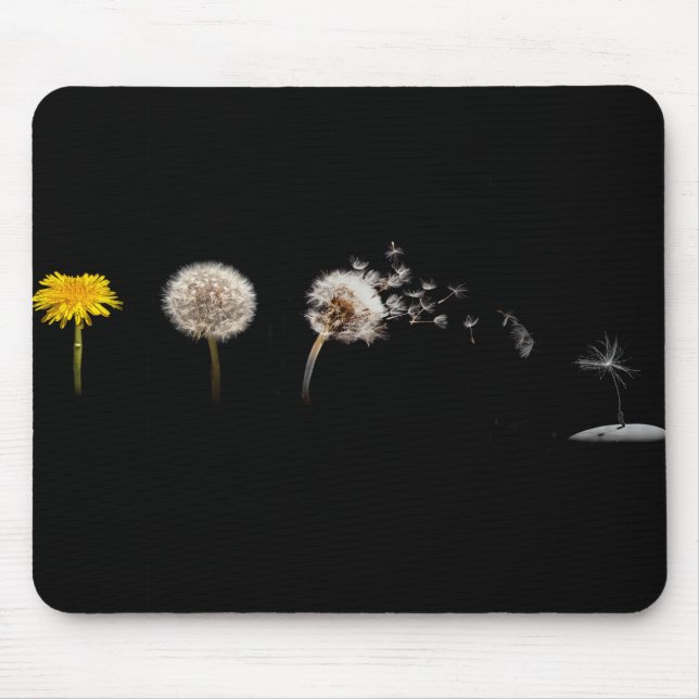 Tapis De Souris Cycle de vie de pissenlit Mousepad (Devant)