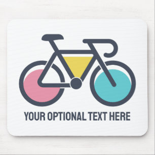 Tapis De Souris Cyclisme de texte personnalisé