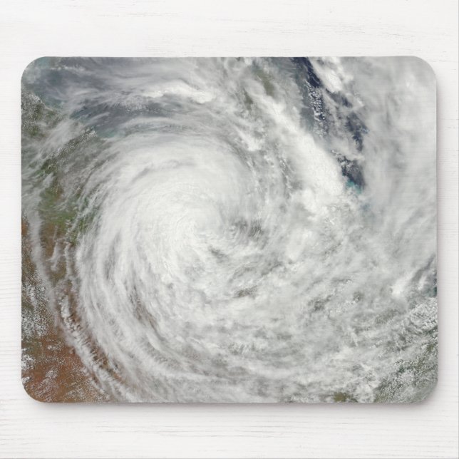 Tapis De Souris Cyclone tropical Yasi sur l'Australie 2 (Devant)