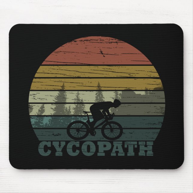 Tapis De Souris Cycopath drôle dire (Devant)