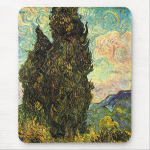 Tapis De Souris Cyprès par Vincent van Gogh