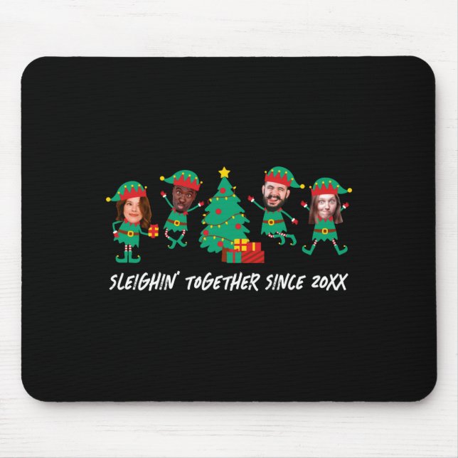 Tapis De Souris D Funny Face Photo Christmas Elf  (Devant)