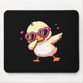 Tapis De Souris Dabbing Dance Duck Heart Sungles