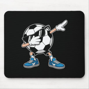 Tapis De Souris Dabbing de foot cool Ll avec des lunettes de solei